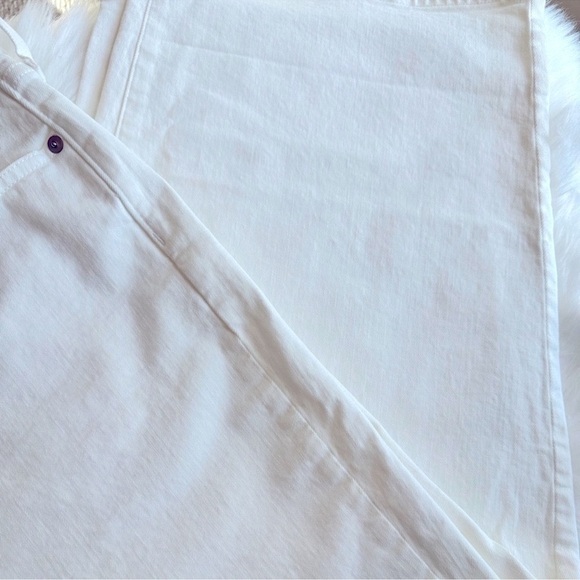 NWT Madewell The Perfect Vintage Wide-Leg Crop Jean Perfect White Size 24W - Picture 13 of 15